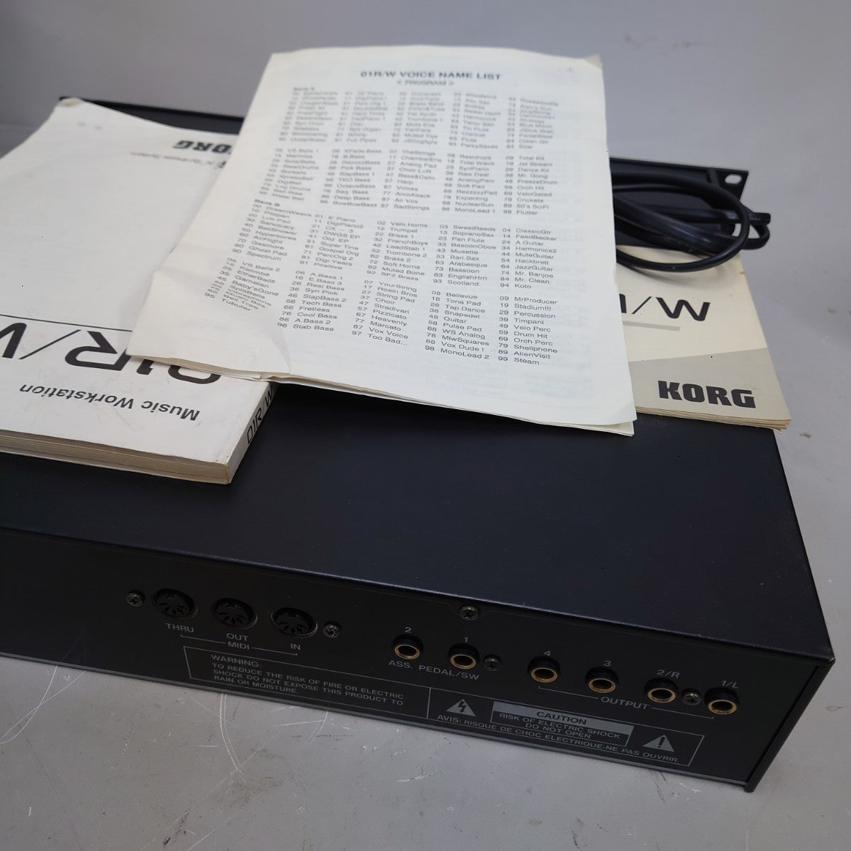 KORG 01R/W Music Workstation Sound Module with Manual from Japan