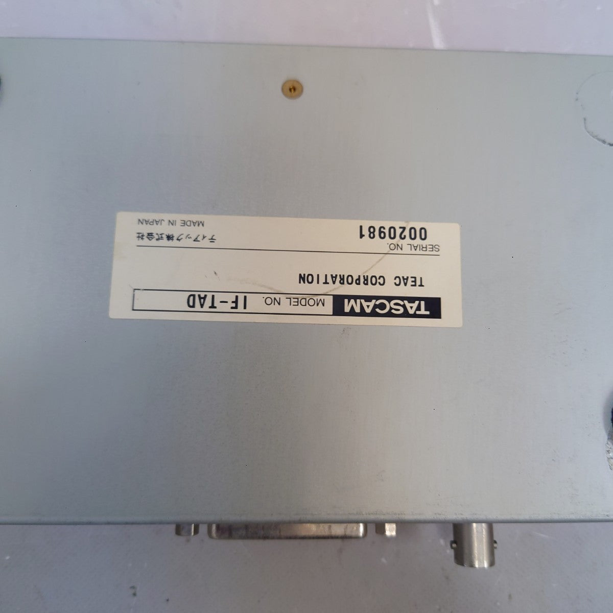 TASCAM IF-TAD TDIF ADAT Digital Interface Format Converter Audio Device Japan