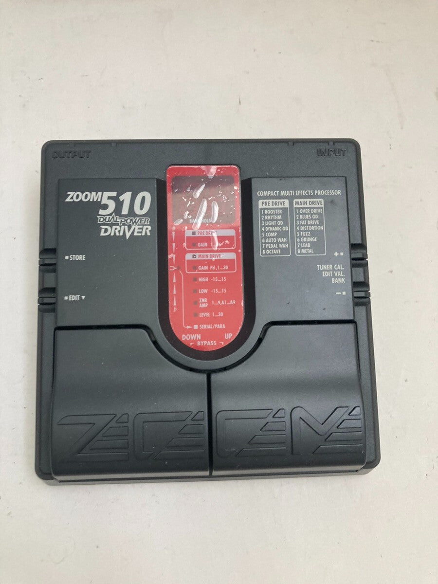 Zoom 510 Dual Power Driver Overdrive fuzz distortion Multi Effects Pedal japan