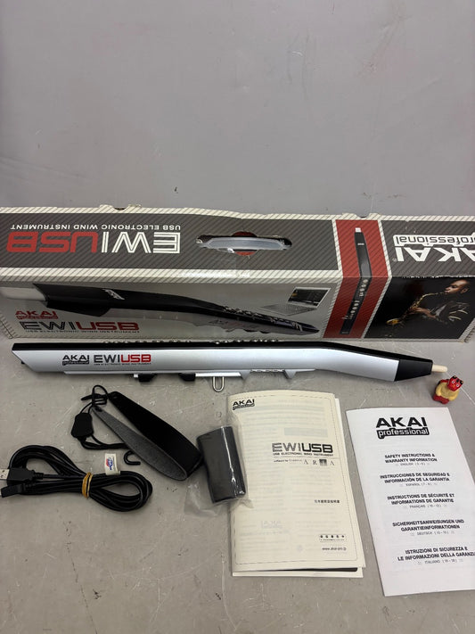Akai EWI USB Electronic Wind Instrument with Accessories for Music Production