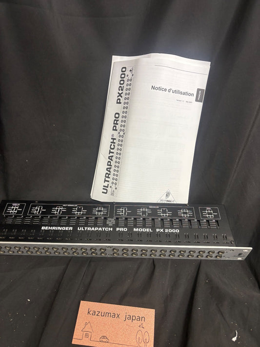 BEHRINGER PX2000 ULTRAPATCH PRO 48 Point 1U Audio Patchbay Working from Japan