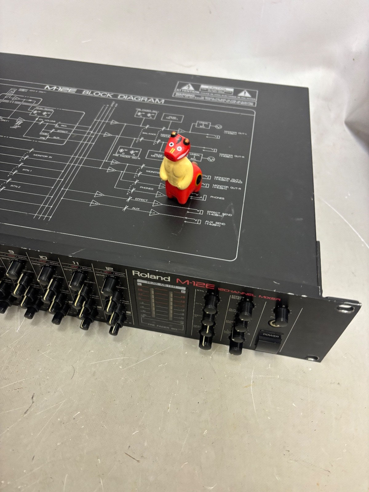 Roland M12E 12 Channel Rack Mixer Audio Line Mixer Tested