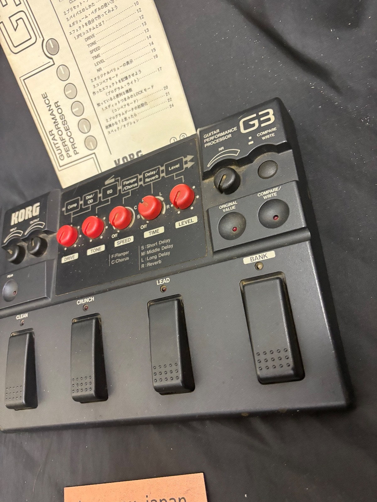 Korg ToneWorks G3 Guitar Performance Processor Multi Effects Pedal Tested
