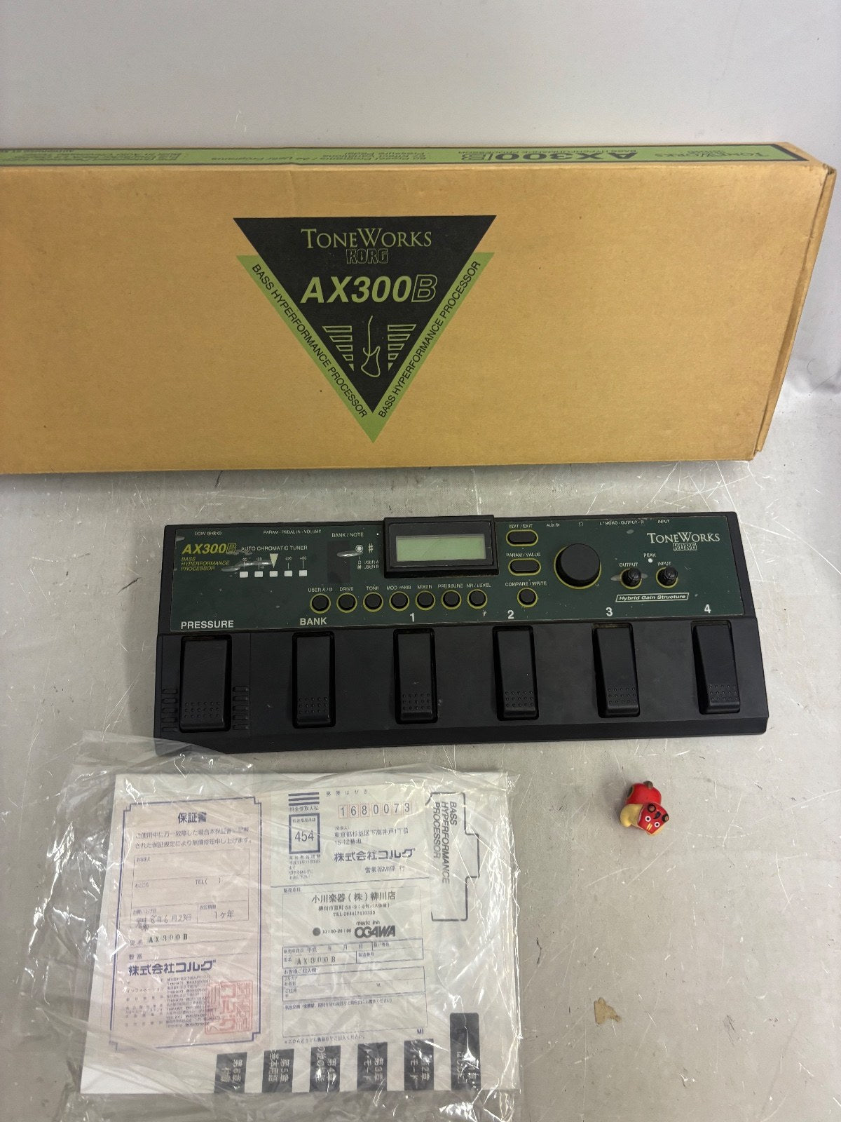 Korg AX300B Bass Multi-Effects Pedal ToneWorks Processor Confirmed Operation