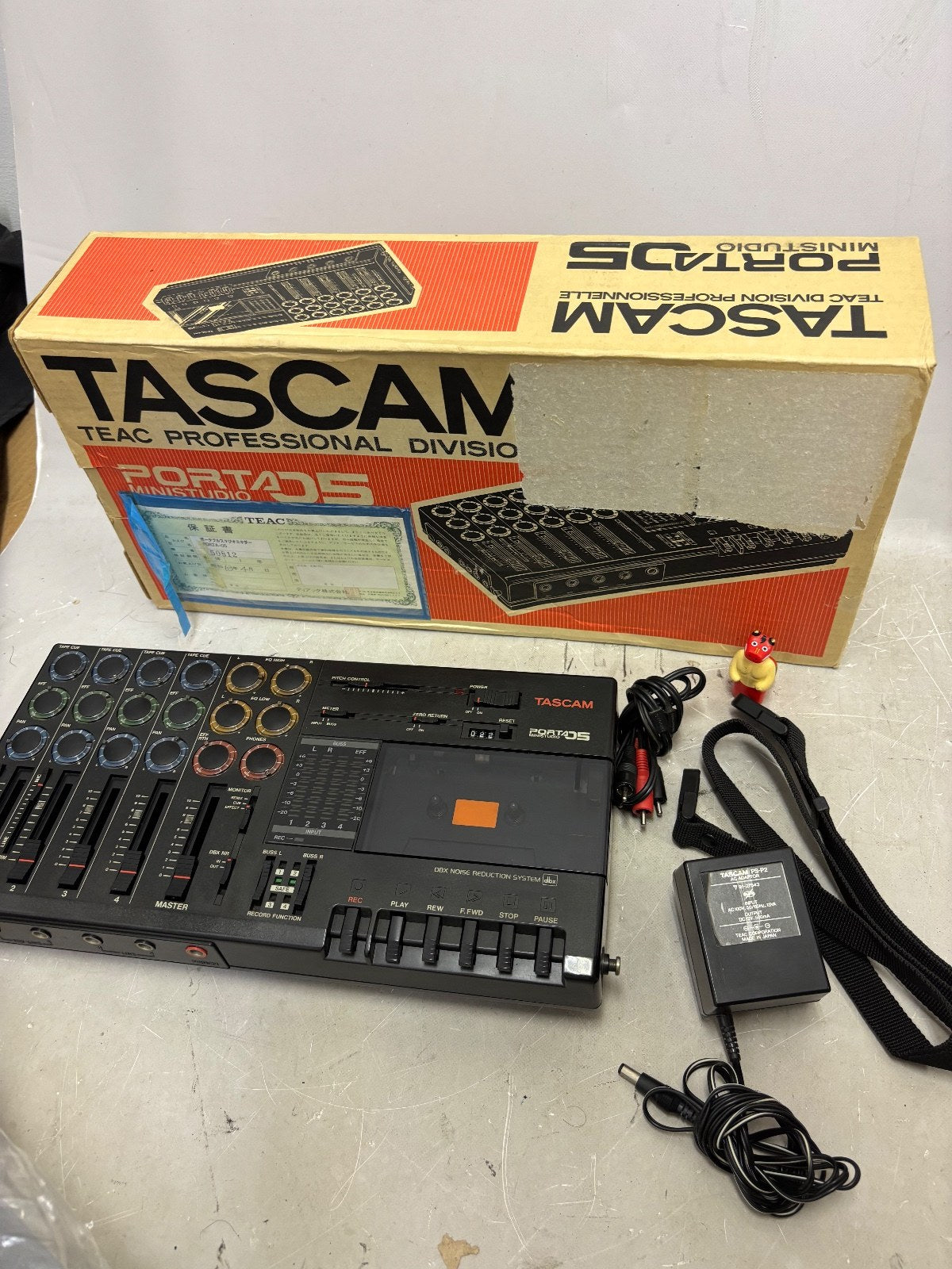 Serviced TASCAM Porta 05 4-Track Multitrack Cassette Recorder