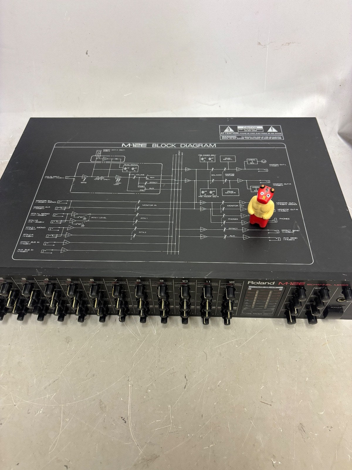 Roland M12E 12 Channel Rack Mixer Audio Line Mixer Tested