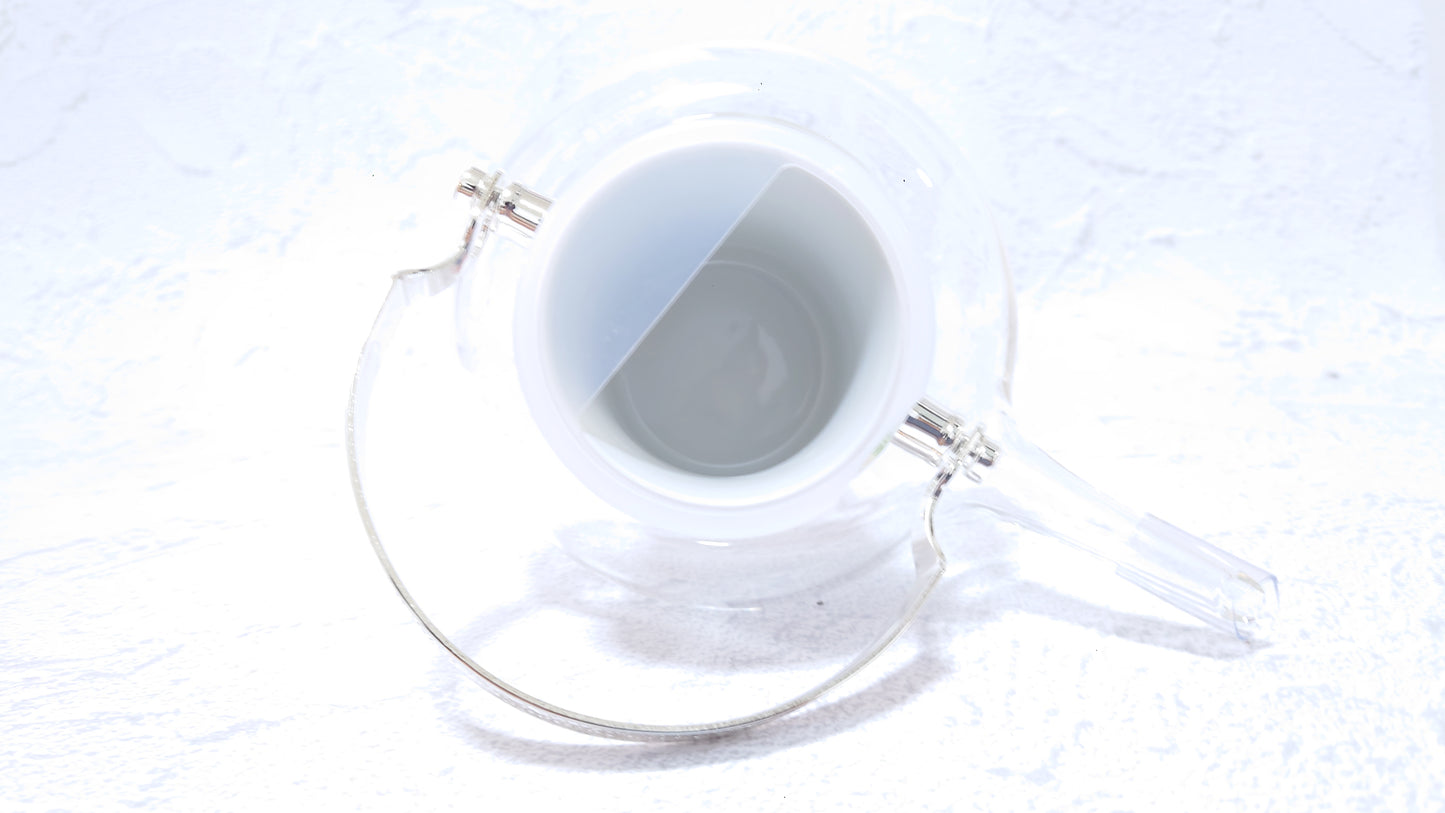 JAPAN POTTERY | Kutani Japanese Glass Chirori | Glass set |冷酒気　古久谷菱文[Kokutanihishimon] | 360ml / 60ml