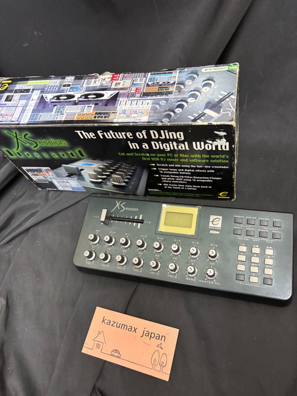 NEW Evolution X-Session DJ USB/Midi Controller MIDI IN & OUT Gun Metal Grey