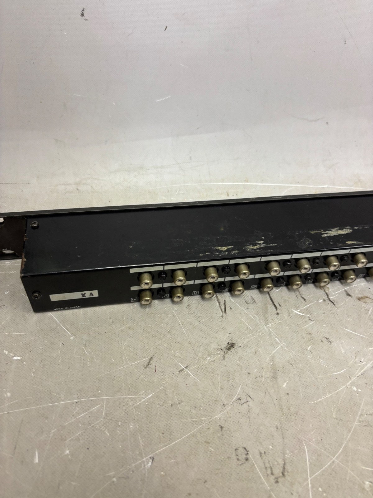 Fostex Model 3010 RCA Patchbay – 16 Channel – Rackmount – Made in Japan