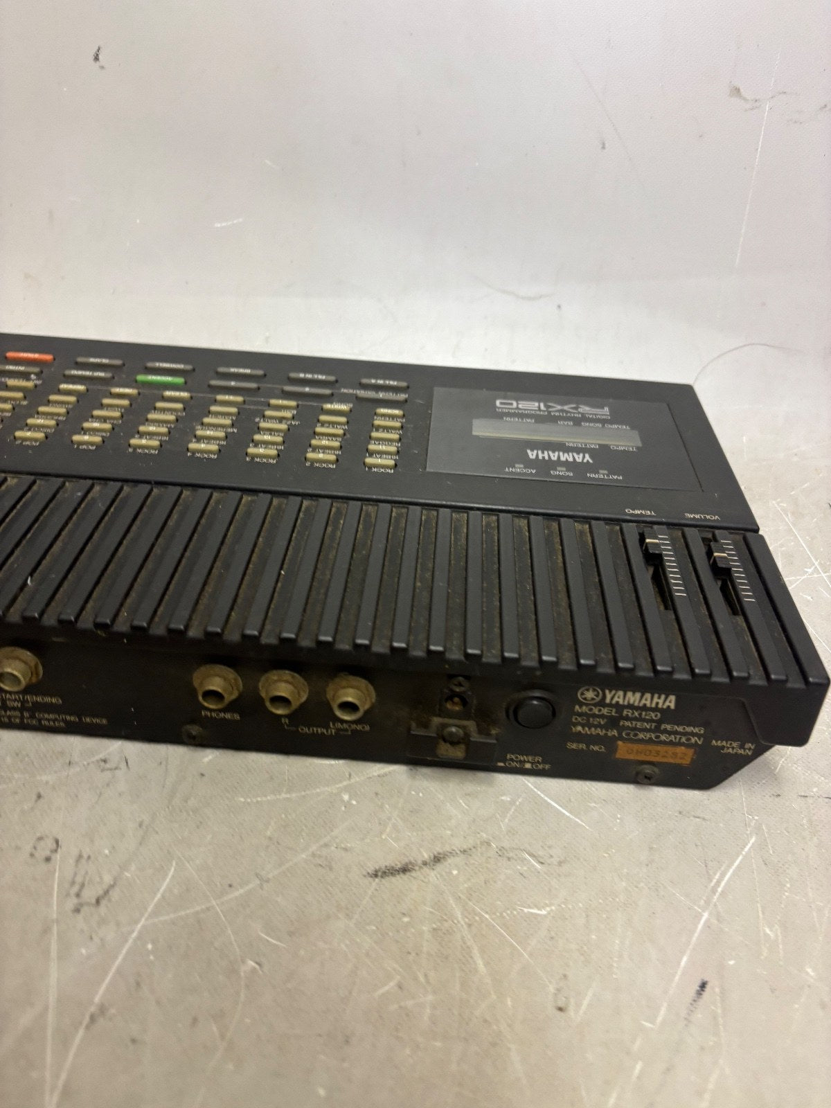 YAMAHA RX120 Digital Rhythm Programmer Drum Machine 38 PCM Sounds MIDI from Japa