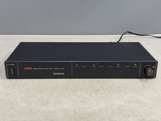Fostex 3040 Dolby C Noise Reduction Unit Rackmount Audio Processor Tested