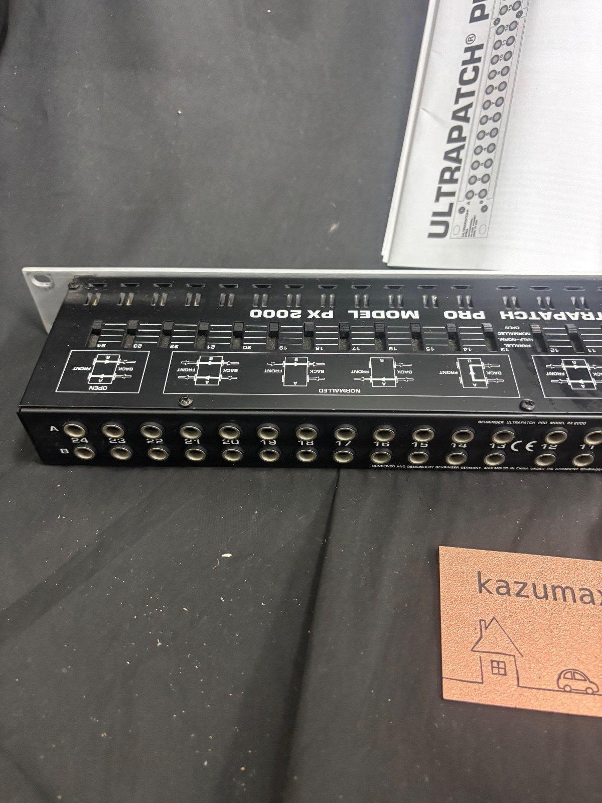 BEHRINGER PX2000 ULTRAPATCH PRO 48 Point 1U Audio Patchbay Working from Japan