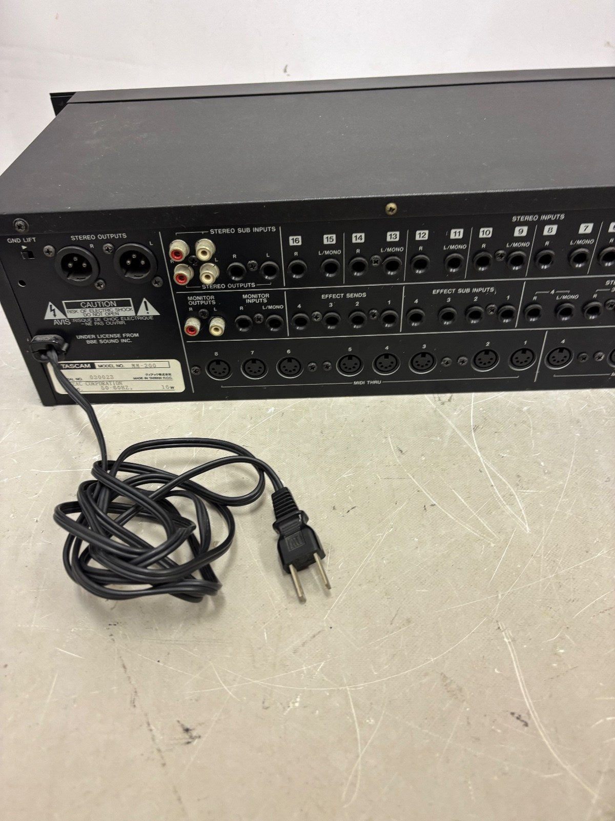 TASCAM MM-200 Analog Mixer Tested Working From Japan