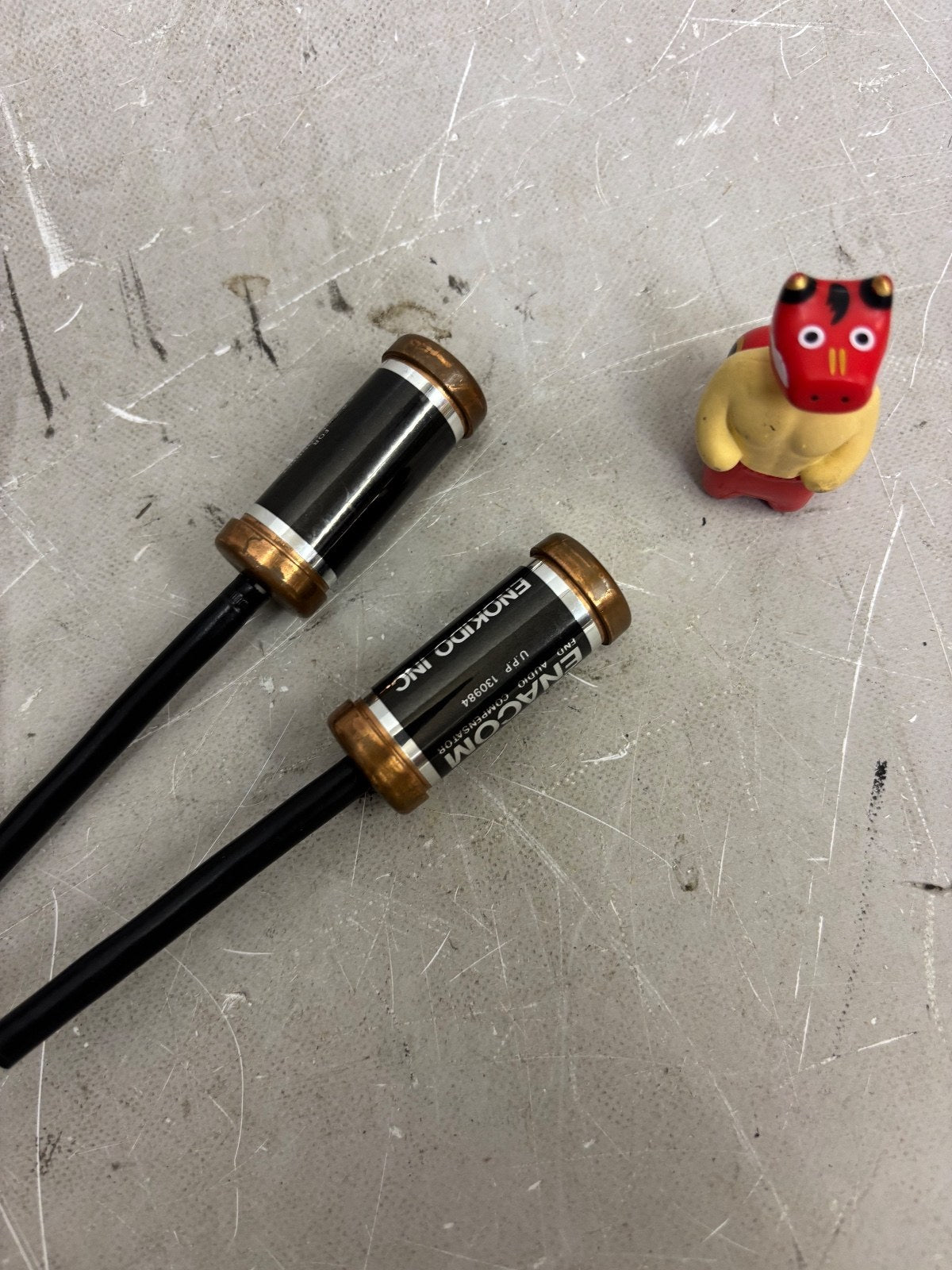 ENOKIDO ENACOM End Audio Compensator Audio Noise Eliminator Pair Tested