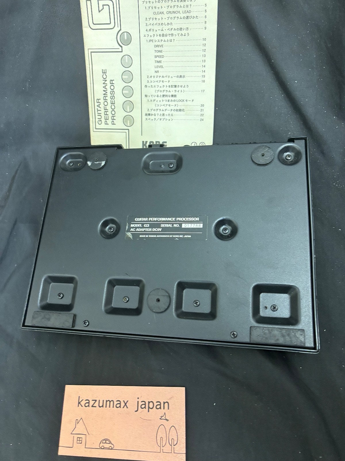 Korg ToneWorks G3 Guitar Performance Processor Multi Effects Pedal Tested