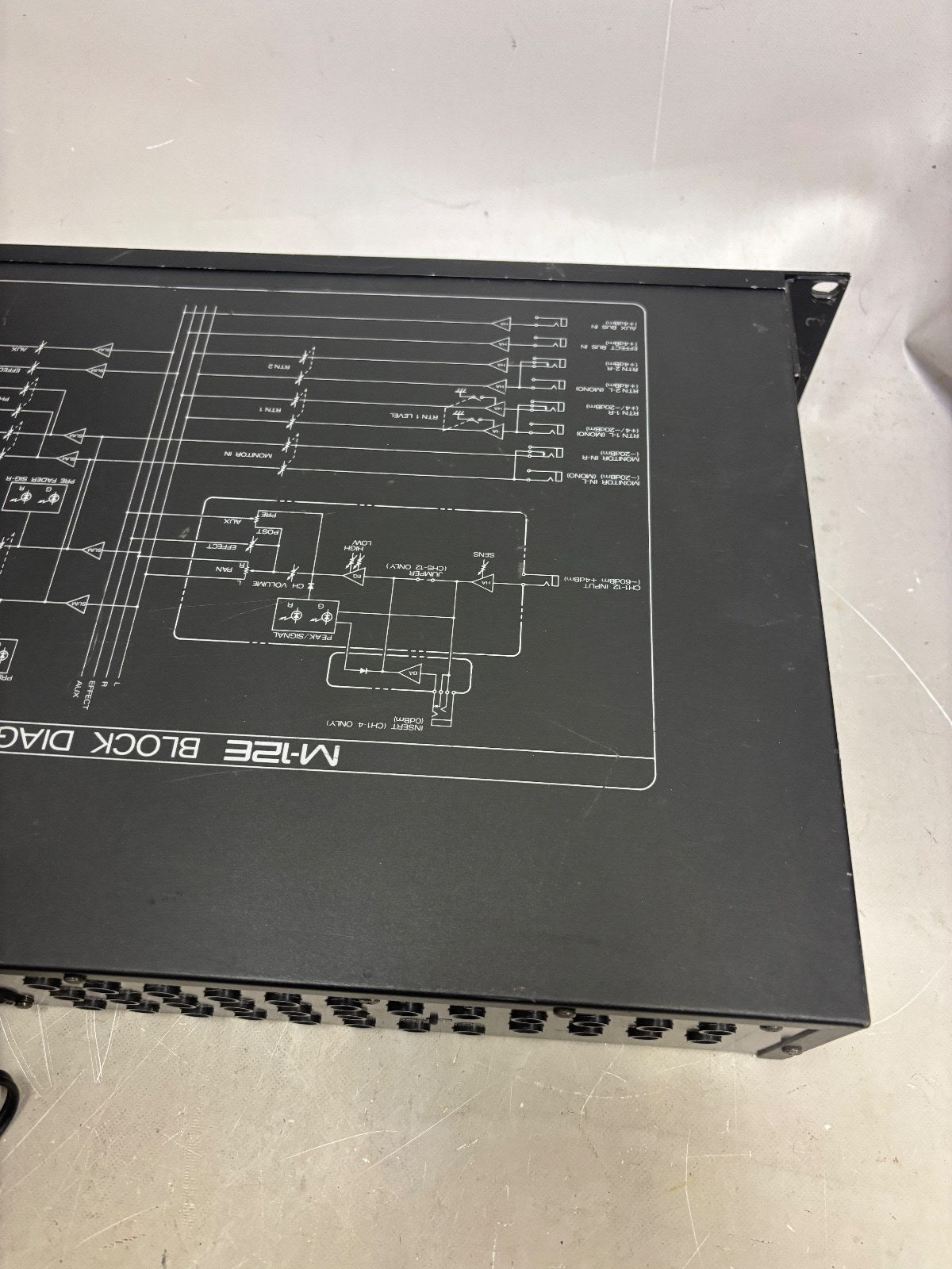 Roland M12E 12 Channel Rack Mixer Audio Line Mixer Tested