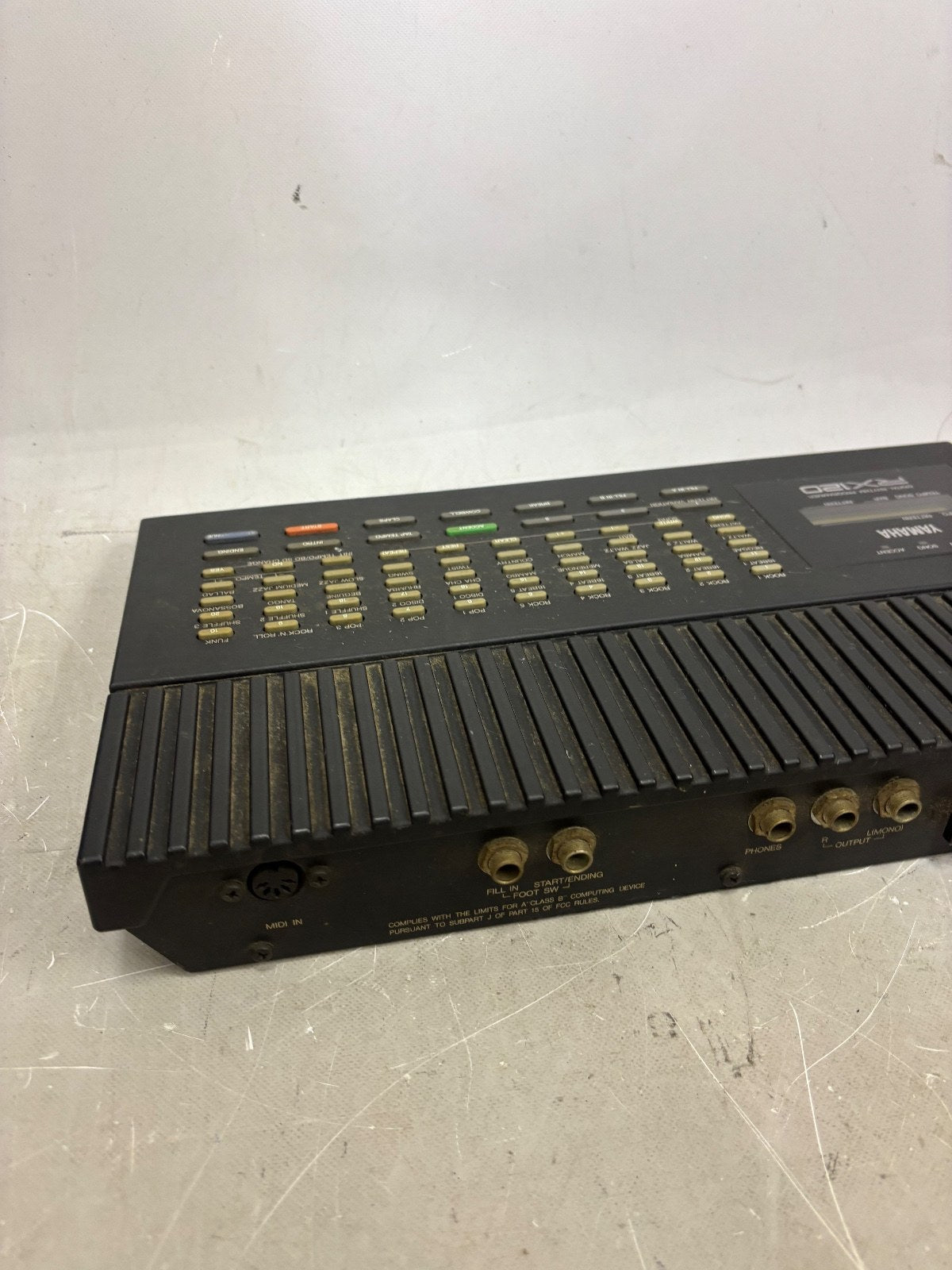 YAMAHA RX120 Digital Rhythm Programmer Drum Machine 38 PCM Sounds MIDI from Japa