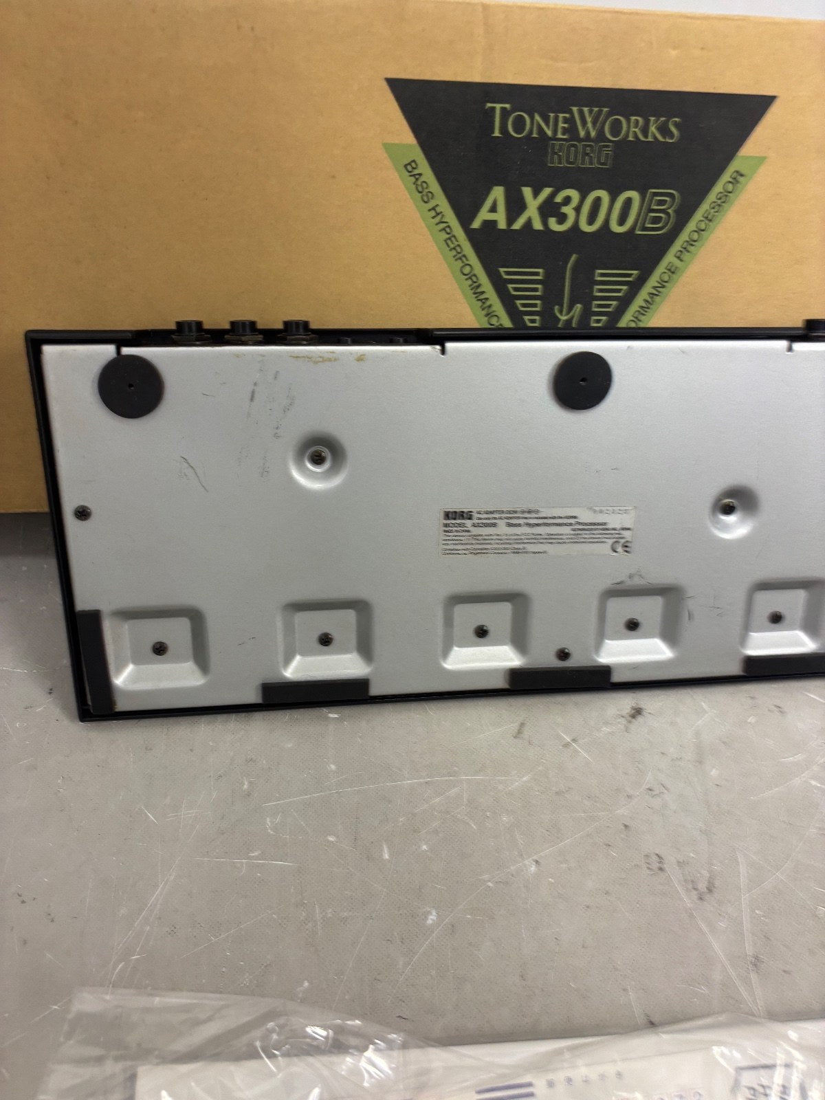 Korg AX300B Bass Multi-Effects Pedal ToneWorks Processor Confirmed Operation