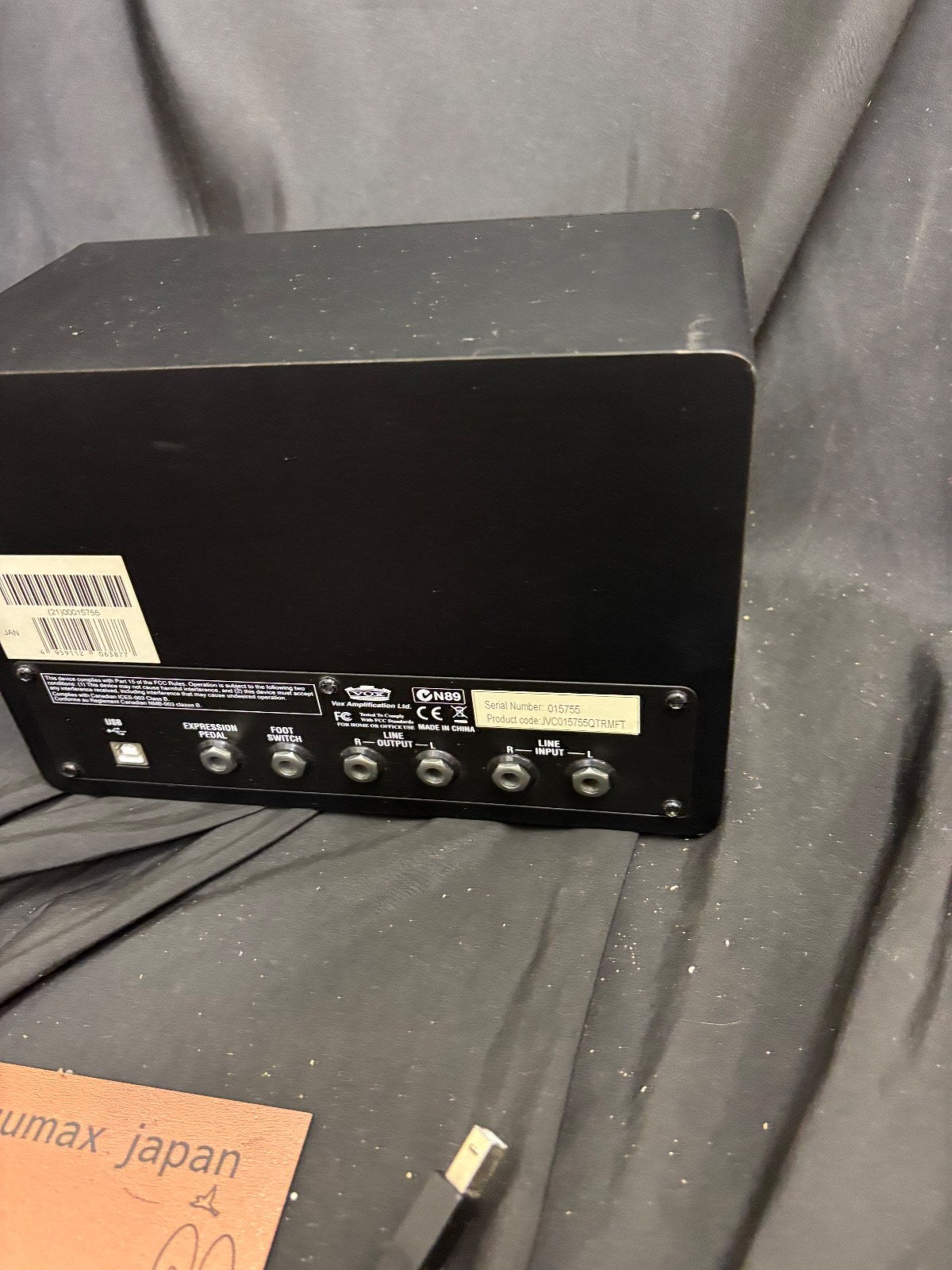 VOX JamVOX Guitar Amplifier Virtual Guitar Amplifier Black