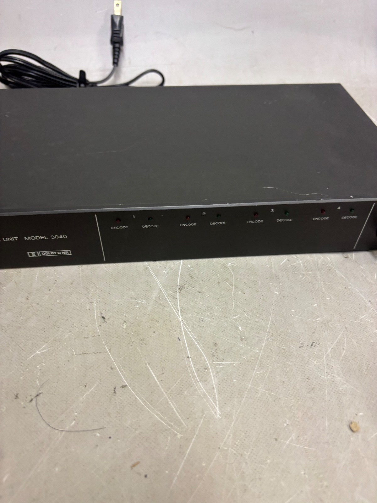 Fostex 3040 Dolby C Noise Reduction Unit Rackmount Audio Processor Tested