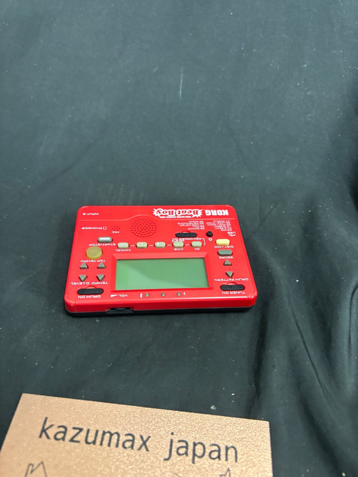 KORG BEAT BOY Drum Machine Recorder Tuner Samplers Red Recode Tuner Effector