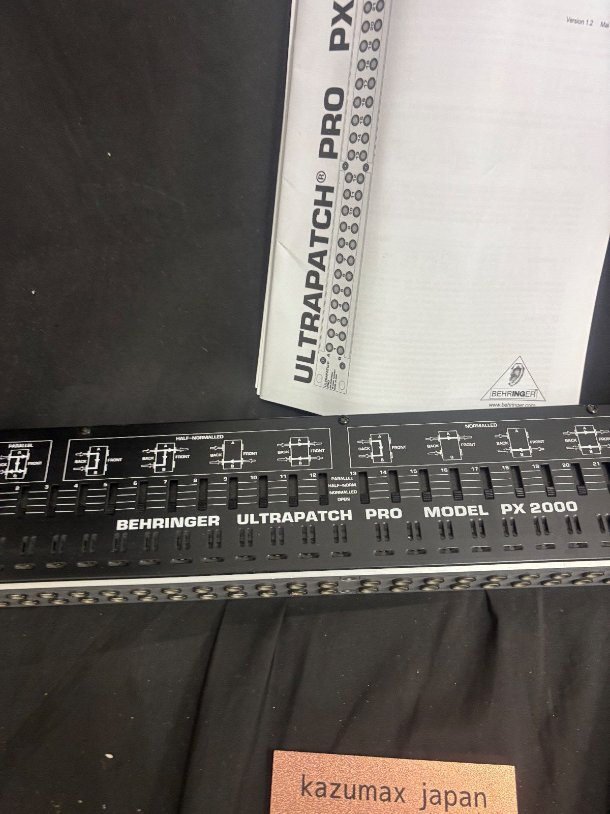 BEHRINGER PX2000 ULTRAPATCH PRO 48 Point 1U Audio Patchbay Working from Japan
