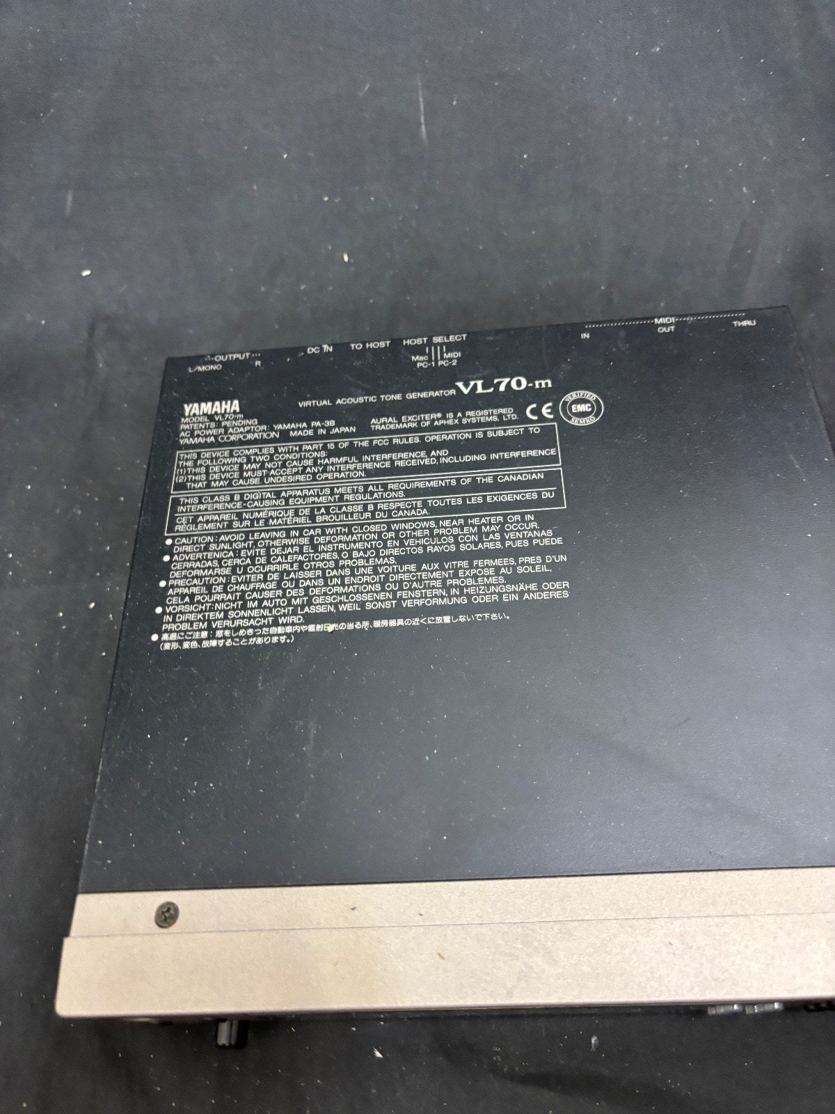 Yamaha VL70-m Virtual Acoustic Tone Generator Synthesizer Module Test completed