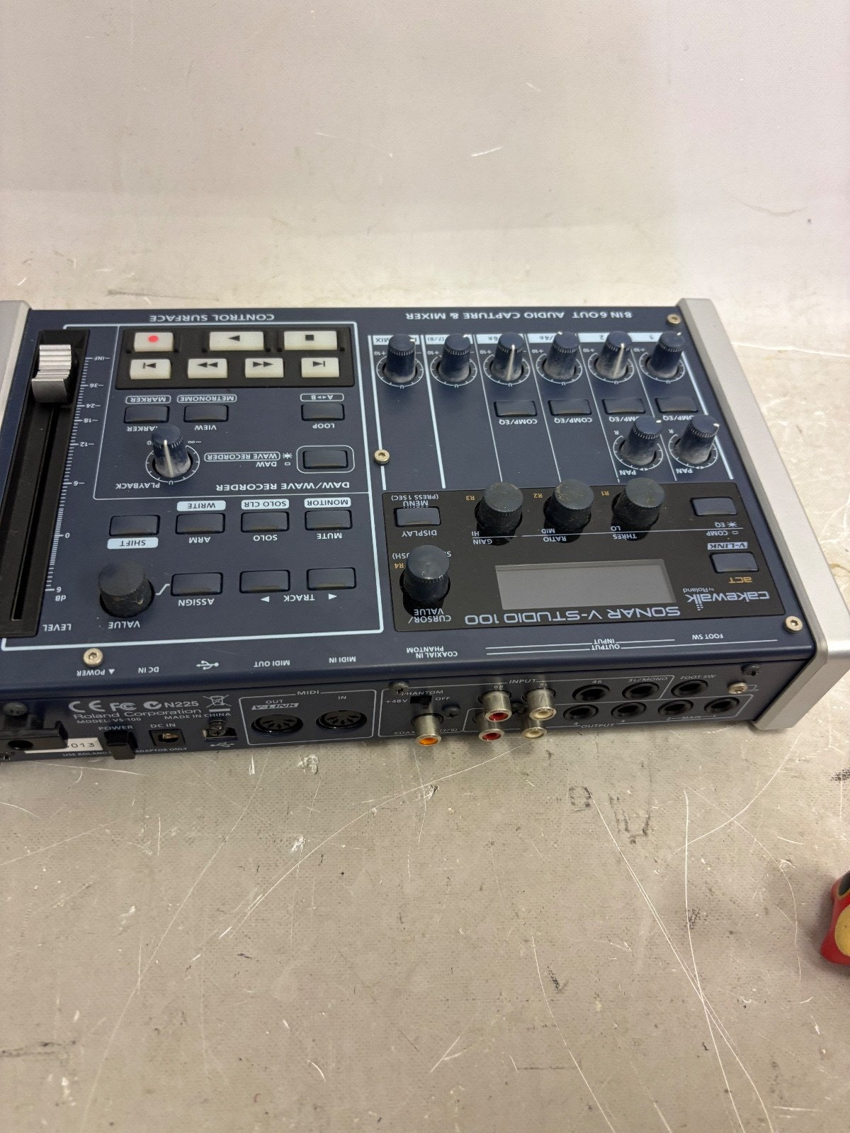 Roland Sonar cakewalk V-Studio 100 Mixer interface recorder Tested Japan