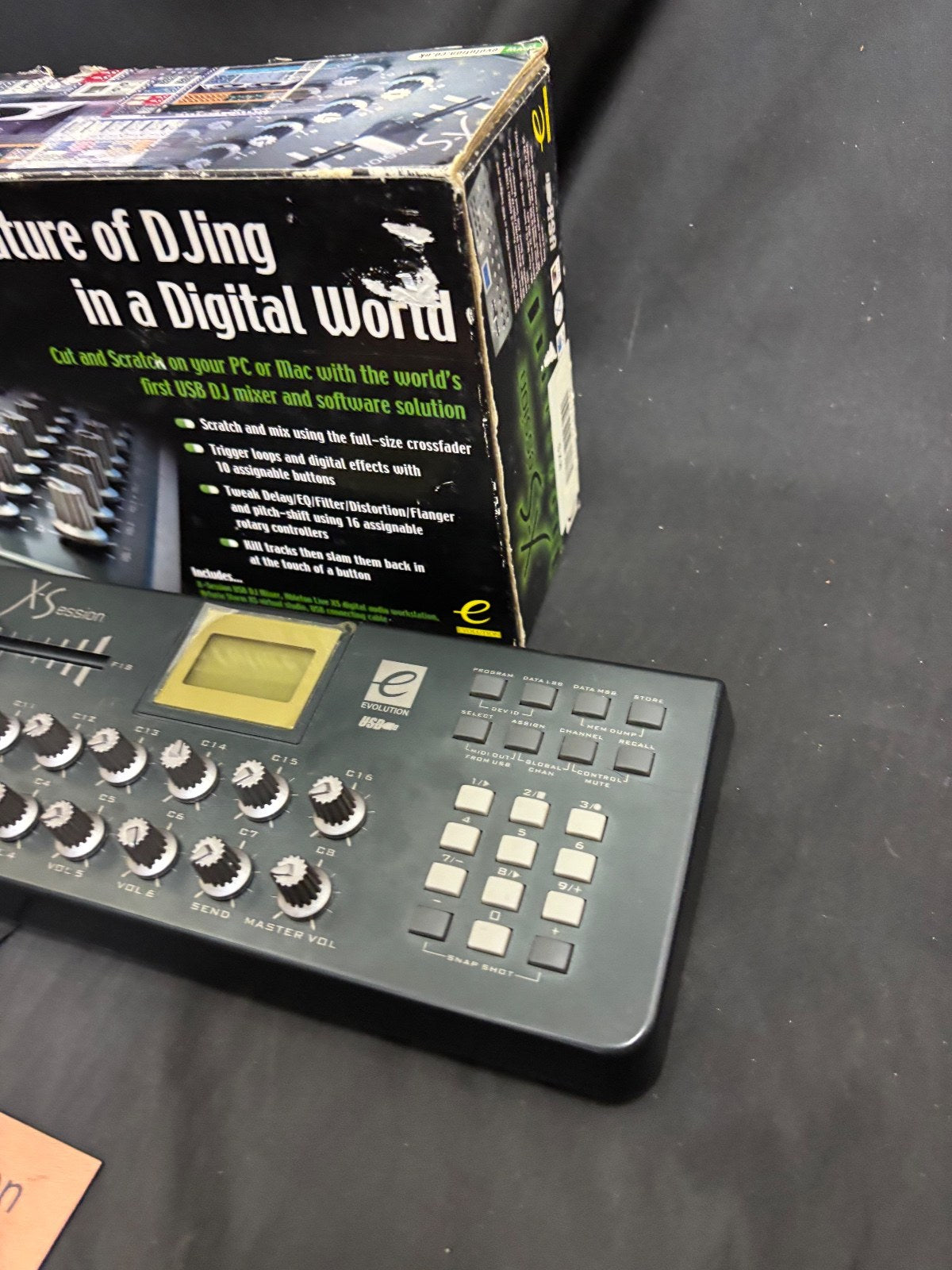 NEW Evolution X-Session DJ USB/Midi Controller MIDI IN & OUT Gun Metal Grey