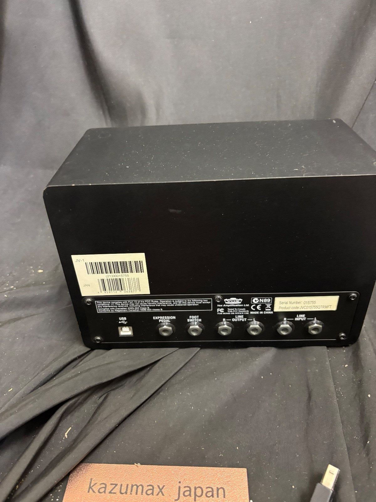 VOX JamVOX Guitar Amplifier Virtual Guitar Amplifier Black