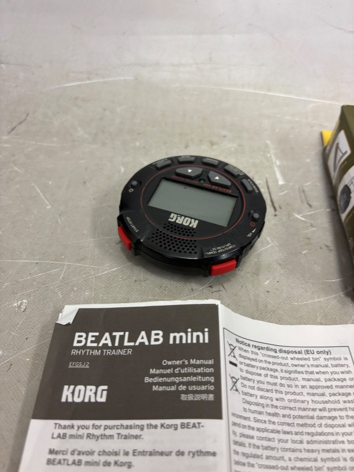 KORG BEATLAB mini Rhythm Trainer with BOX not tested
