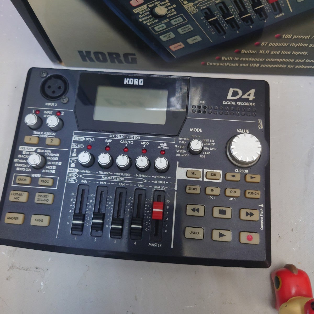 KORG D4 4-Track Digital Recorder 24-Bit from Japan Tested