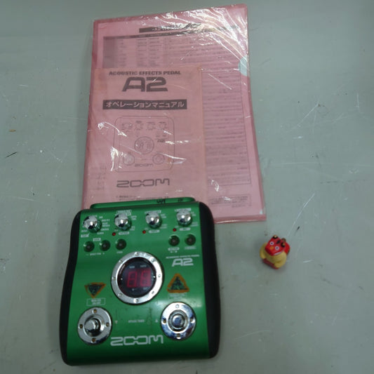 Zoom A2 Acoustic Guitar Multi Effects Pedal with Manual from Japan
