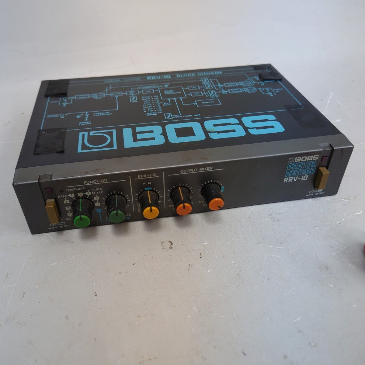 BOSS RRV-10 Micro Rack Digital Reverb Effects Processor from Japan not tested