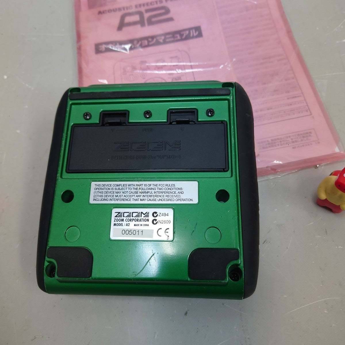 Zoom A2 Acoustic Guitar Multi Effects Pedal with Manual from Japan