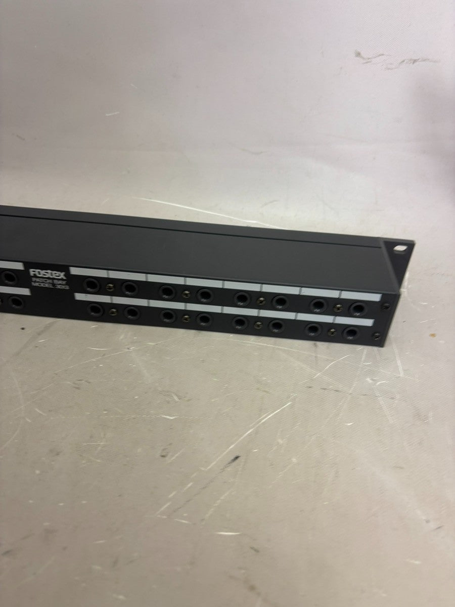 Fostex 3013 Patch Bay 1U Rack Audio Patchbay 1/4” TRS Tested from Japan