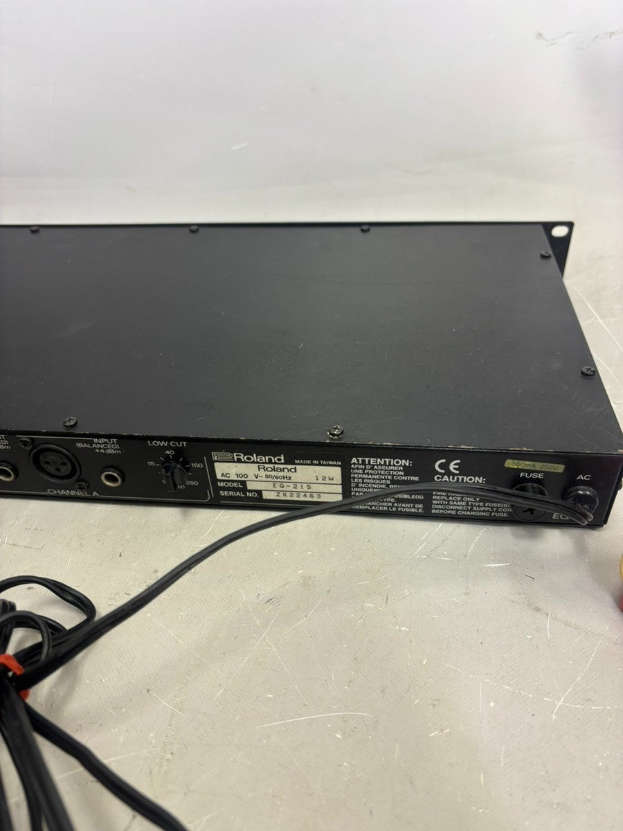 Roland EQ-215 Stereo Graphic Equalizer Rack Unit from Japan