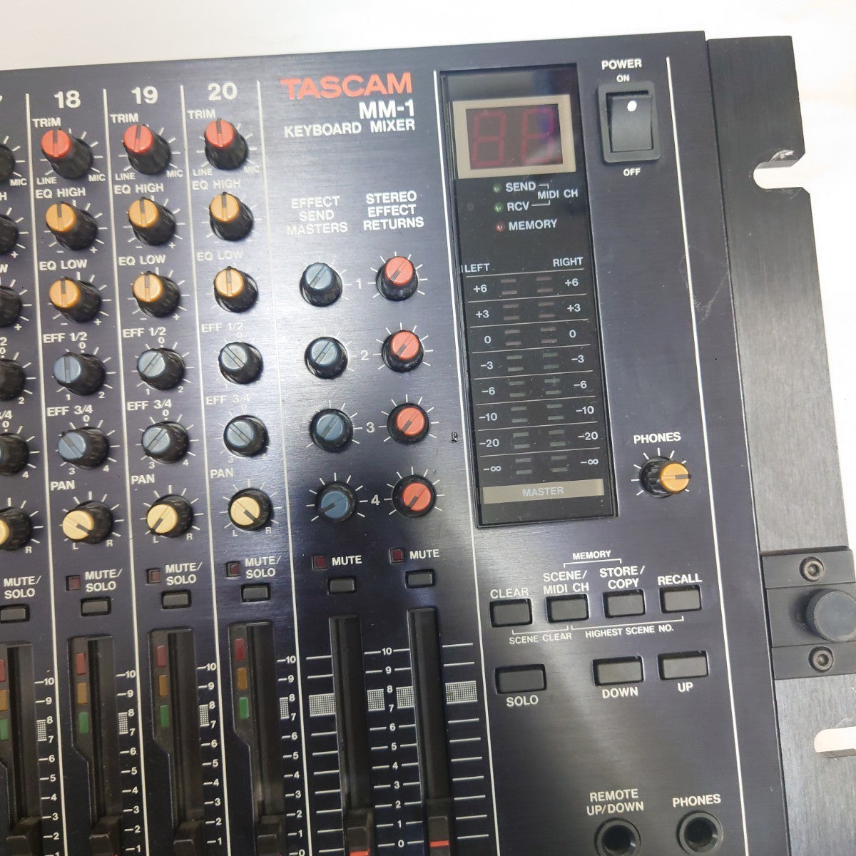 TASCAM MM-1 Professional Rackmount 20-Channel Line Mixer Vintage Pro Audio from