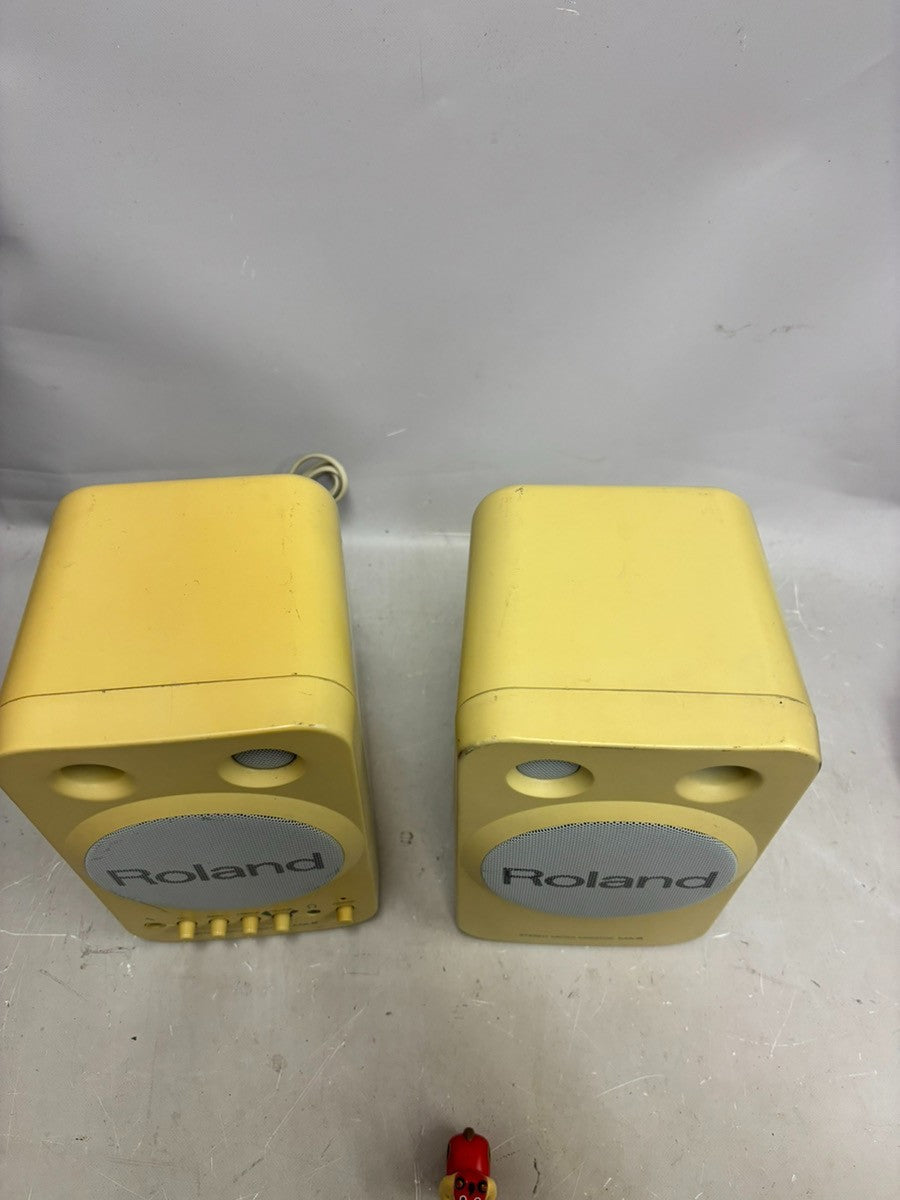 Roland MA-8 Micro Monitor Stereo Speakers Pair Tested Working from Japan