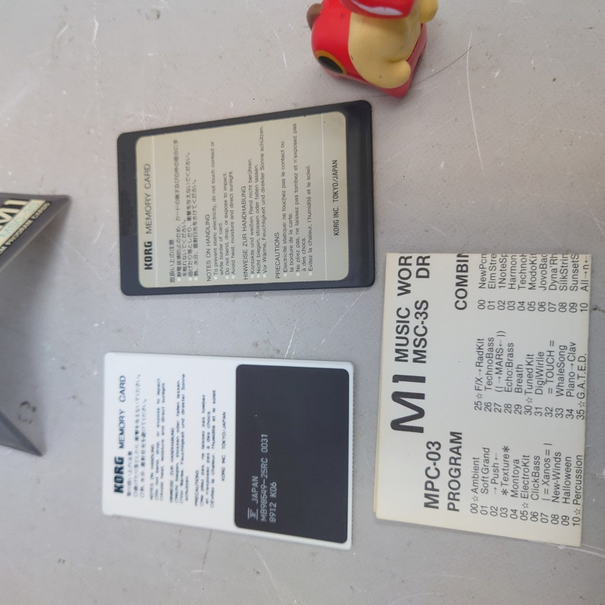 KORG M1 MPC-03 MSC-03 Drums 1 Memory Card Set PCM Program Card from Japan