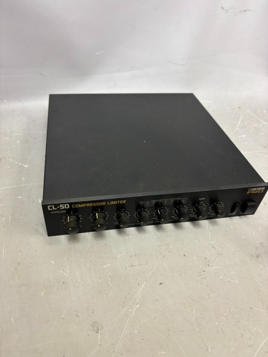 BOSS CL50 Compressor Limiter Rackmount Unit Japan Vintage Audio Gear Tested