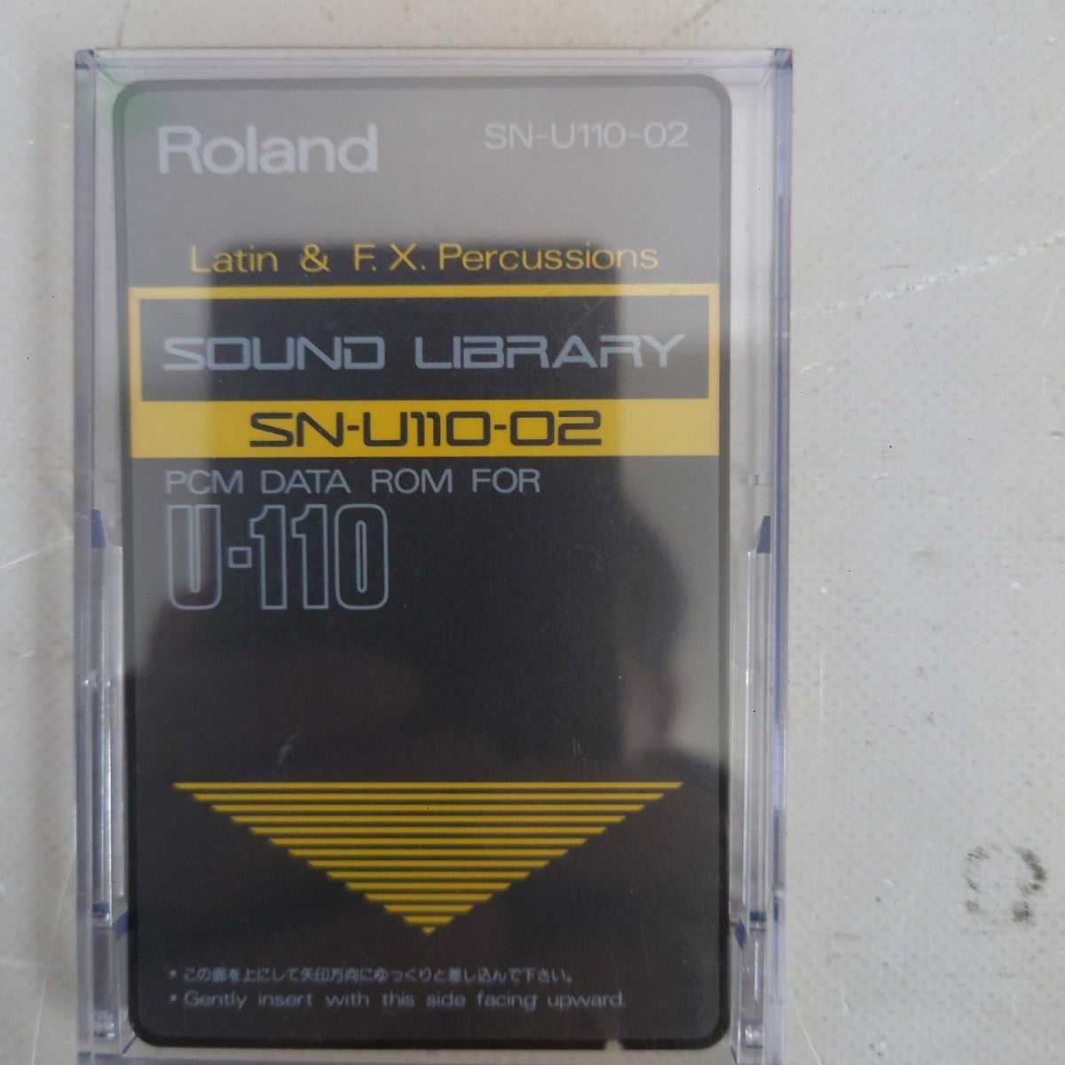 Roland SN-U110-02 Latin & FX Percussions Sound Library Card with Case from Japan