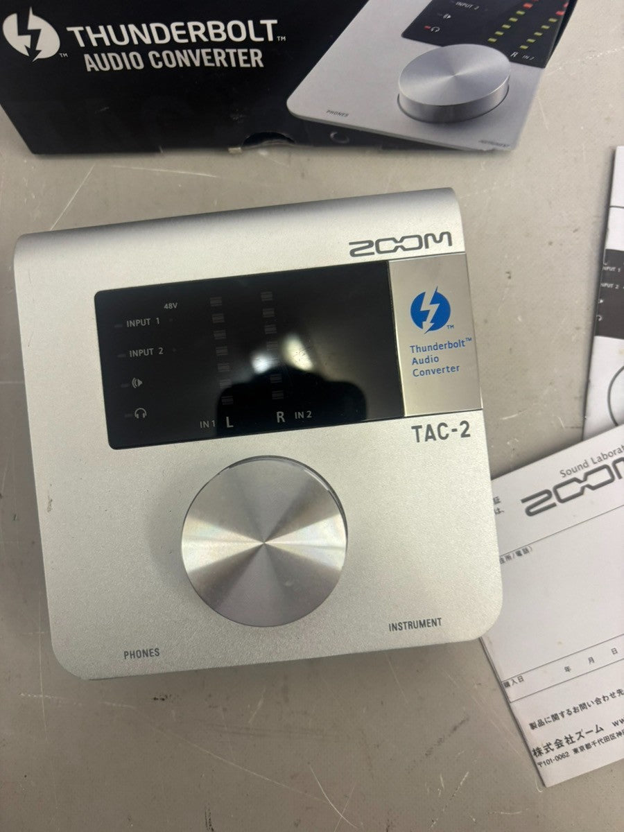 ZOOM TAC-2 Thunderbolt Audio Interface High Resolution Digital from Japan