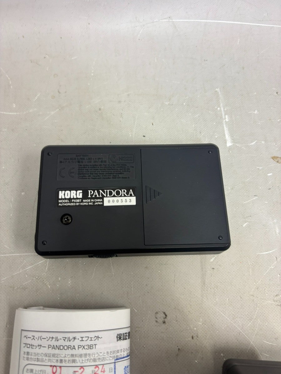 Korg ToneWorks PX3BT Pandora Bass Multi Effects Processor Tested with Adapter