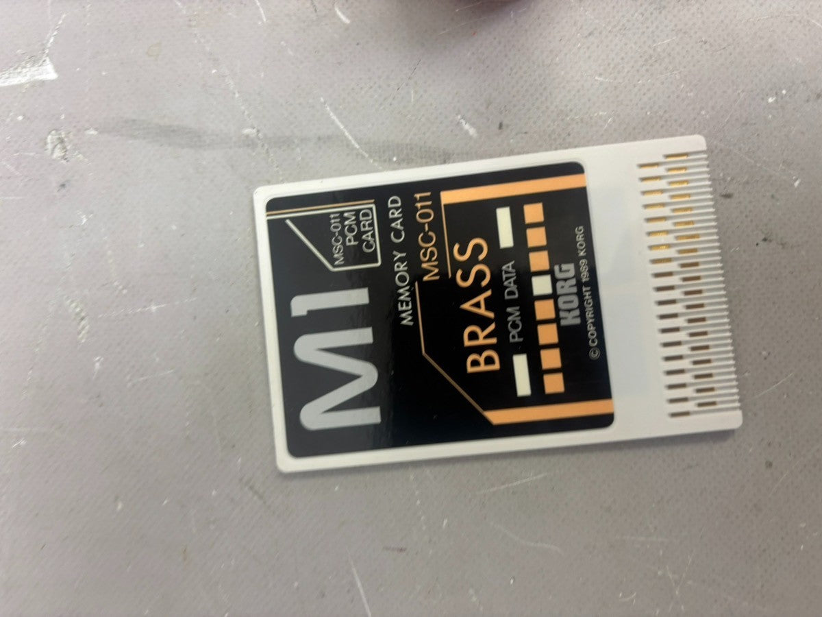 KORG MSC-011 M1 PCM Brass Sound Data Memory Card Synthesizer from Japan