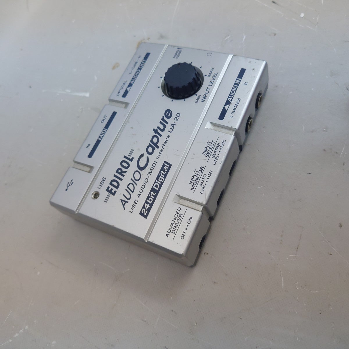 Roland Edirol UA-20 Audio Capture USB Audio MIDI Interface Tested from Japan