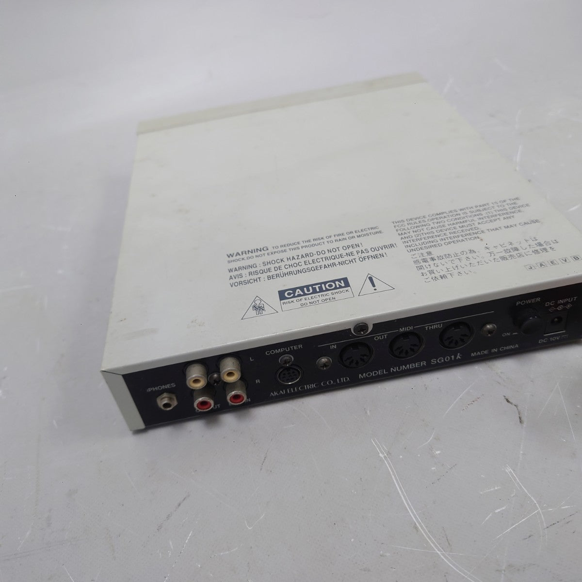 AKAI SG01k GM Sound Module MIDI Tone Generator from Japan Tested