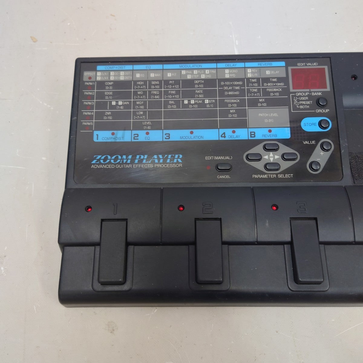 ZOOM 2020 Advanced Guitar Effects Processor Multi-Effects Pedal Tested from Japa