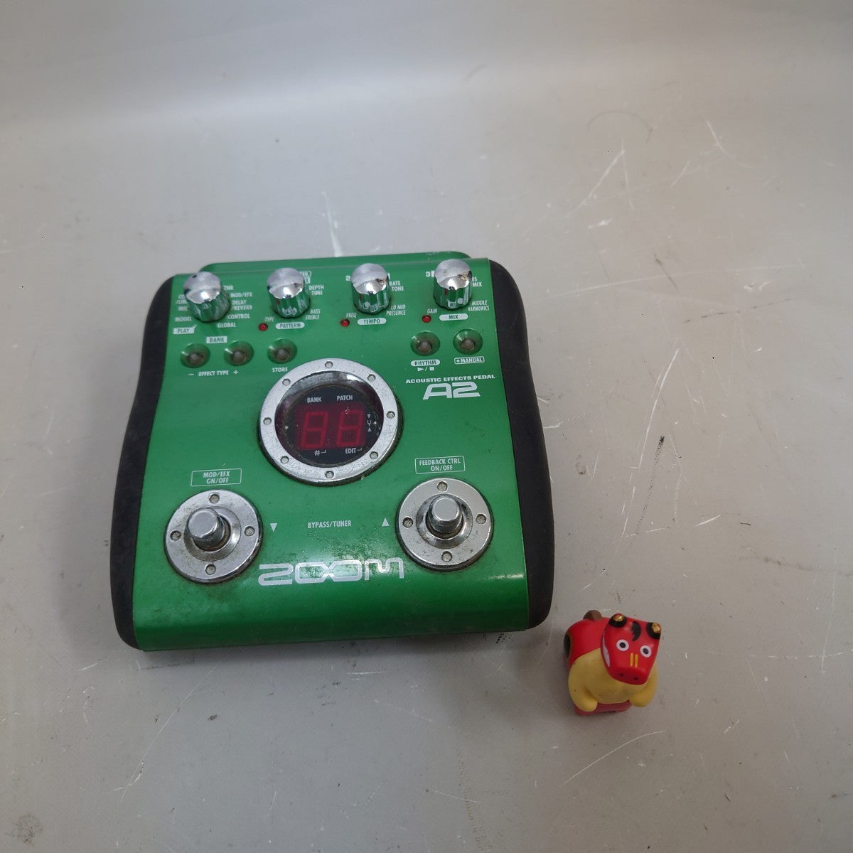 ZOOM A2 Acoustic Guitar Multi Effects Pedal Processor Green from Japan