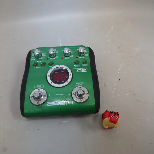 ZOOM A2 Acoustic Guitar Multi Effects Pedal Processor Green from Japan
